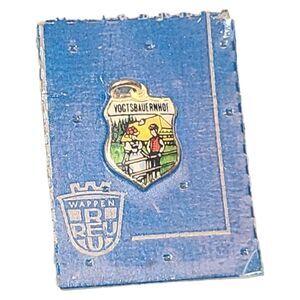 YOGTSBAUERNHOF Travel‎ Shield Enamel REU 800 Silver Charm FEINSILBERAUFLAGE 100